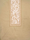 Pista Cotton Unstitched Salwar Suit With Chiffon Dupatta