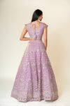 Onion Bead, Chandla, Mirror, Sequence & Threadwork Net Lehenga Set With Net Dupatta