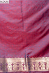 Rama Magenta South Silk Patola Printed Saree With Unstitched Blouse
