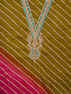 Mehndi Cotton Unstitched Salwar Suit With Cotton Dupatta