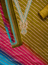 Mehndi Cotton Unstitched Salwar Suit With Cotton Dupatta