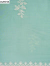 Mint Green Cotton Unstitched Salwar Suit With Cotton Dupatta