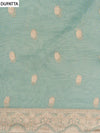 Mint Green Shimmer Unstitched Salwar Suit With Shimmer Dupatta