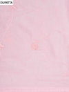 Pink Cotton Unstitched Salwar Suit With Cotton Dupatta