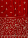 Tussar Maroon Cotton Unstitched Salwar Suit With Cotton Dupatta