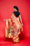 Tussar Silk Saree With Unstitched Blouse