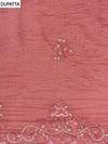 Gajari Organza Unstitched Salwar Suit With Organza Dupatta