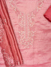 Gajari Organza Unstitched Salwar Suit With Organza Dupatta