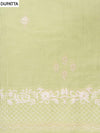Pista Cotton Unstitched Salwar Suit With Cotton Dupatta