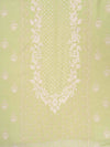 Pista Cotton Unstitched Salwar Suit With Cotton Dupatta