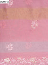 Mauve Organza Unstitched Salwar Suit With Organza Dupatta