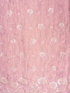 Mauve Organza Unstitched Salwar Suit With Organza Dupatta