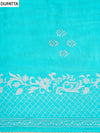Tea Green Cotton Unstitched Salwar Suit With Cotton Dupatta