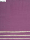 Off White Mauve Cotton Unstitched Salwar Suit With Cotton Dupatta