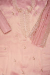 Gajari Shimmer Unstitched Salwar Suit With Organza Dupatta