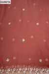 Gajari Crepe Unstitched Salwar Suit With Chiffon Dupatta