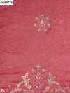 Gajari Organza Unstitched Salwar Suit With Organza Dupatta