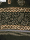 Tussar Mehandi Cotton Unstitched Salwar Suit With Cotton Dupatta