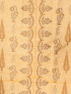 Mustard Cotton Unstitched Salwar Suit With Cotton Dupatta