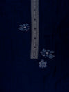 Navy Blue Cotton Unstitched Salwar Suit With Cotton Dupatta