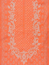 Peach Cotton Unstitched Salwar Suit With Cotton Dupatta