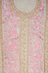 Soft Heritage Pista Georgette Unstitched Salwar Suit With Georgette Dupatta