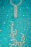 Effortless glamour Rama Shimmer Unstitched Salwar Suit With Chiffon Dupatta