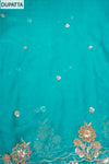 Effortless glamour Rama Shimmer Unstitched Salwar Suit With Chiffon Dupatta