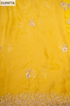 Soft Heritage Pista Soft Twill Unstitched Salwar Suit With Chiffon Dupatta
