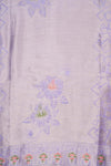 Delicate and dreamy Mauve Tissue Silk Unstitched Salwar Suit With Chiffon Dupatta