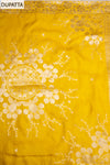 Soft Heritage Pista Silk Unstitched Salwar Suit With Silk Dupatta