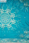 Effortless glamour Rama Silk Unstitched Salwar Suit With Silk Dupatta