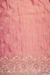 Magenta Tissue Unstitched Salwar Suit With Tissue Dupatta