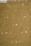 Pista Organza Unstitched Salwar Suit With Organza Dupatta