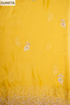 Pista Organza Unstitched Salwar Suit With Chiffon Dupatta