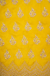 Pista Organza Unstitched Salwar Suit With Chiffon Dupatta