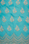 Mint Green Soft Twill Unstitched Salwar Suit With Chiffon Dupatta