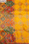 Raw Elegance Mustard Dola Unstitched Salwar Suit With Dola Dupatta