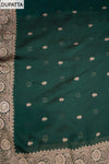 Regal Charm Bottle Green Banarasi Silk Banarasi Woven Zari Unstitched Salwar Suit With Banarasi Silk Dupatta