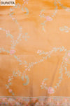 Raw Elegance Mustard Banarasi Silk Banarasi Woven Zari Unstitched Salwar Suit With Banarasi Silk Dupatta
