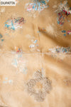 Timeless Beauty Tussar Organza Unstitched Salwar Suit With Organza Dupatta