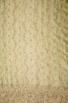 Soft Heritage Pista Organza Unstitched Salwar Suit With Organza Dupatta