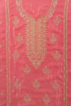 Glow Different In Gajari Crepe Unstitched Salwar Kameez With Chiffon Dupatta