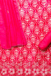 Timeless Elegance Rani Unstitched Cotton Salwar Kameez With Cotton Dupatta