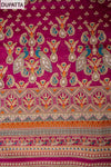 Magenta Crepe Unstitched Salwar Suit With Crepe Dupatta
