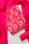 Timeless Elegance Rani Unstitched Cotton Salwar Kameez With Cotton Dupatta