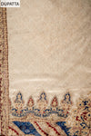 Navy Blue Organza Unstitched Salwar Suit With Organza Dupatta