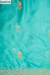 Pastel Majesty Mint Green Organza Unstitched Salwar Suit With Chiffon Dupatta
