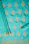 Pastel Majesty Mint Green Organza Unstitched Salwar Suit With Chiffon Dupatta