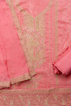 Glow Different In Gajari Crepe Unstitched Salwar Kameez & Chiffon Dupatta
